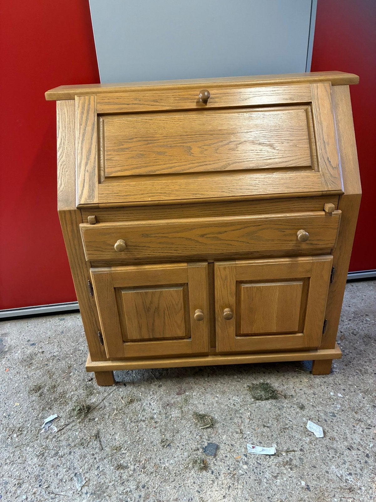 Vintage secretaire. Licht eiken, Huis en Inrichting, Ophalen of Verzenden, Zo goed als nieuw