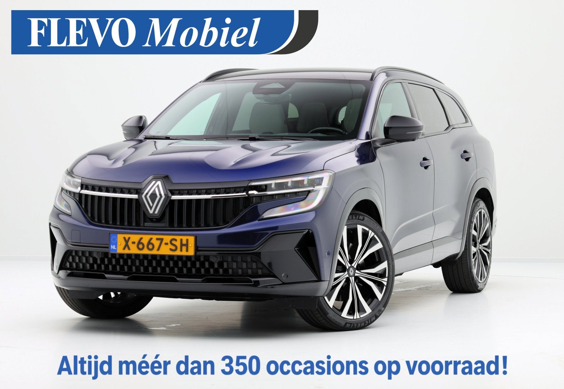 Renault Espace E-Tech full hybrid 200 iconic 7-pers Aut. Pan, Auto's, Dealer onderhouden, Gebruikt, Euro 6, 1199 cc