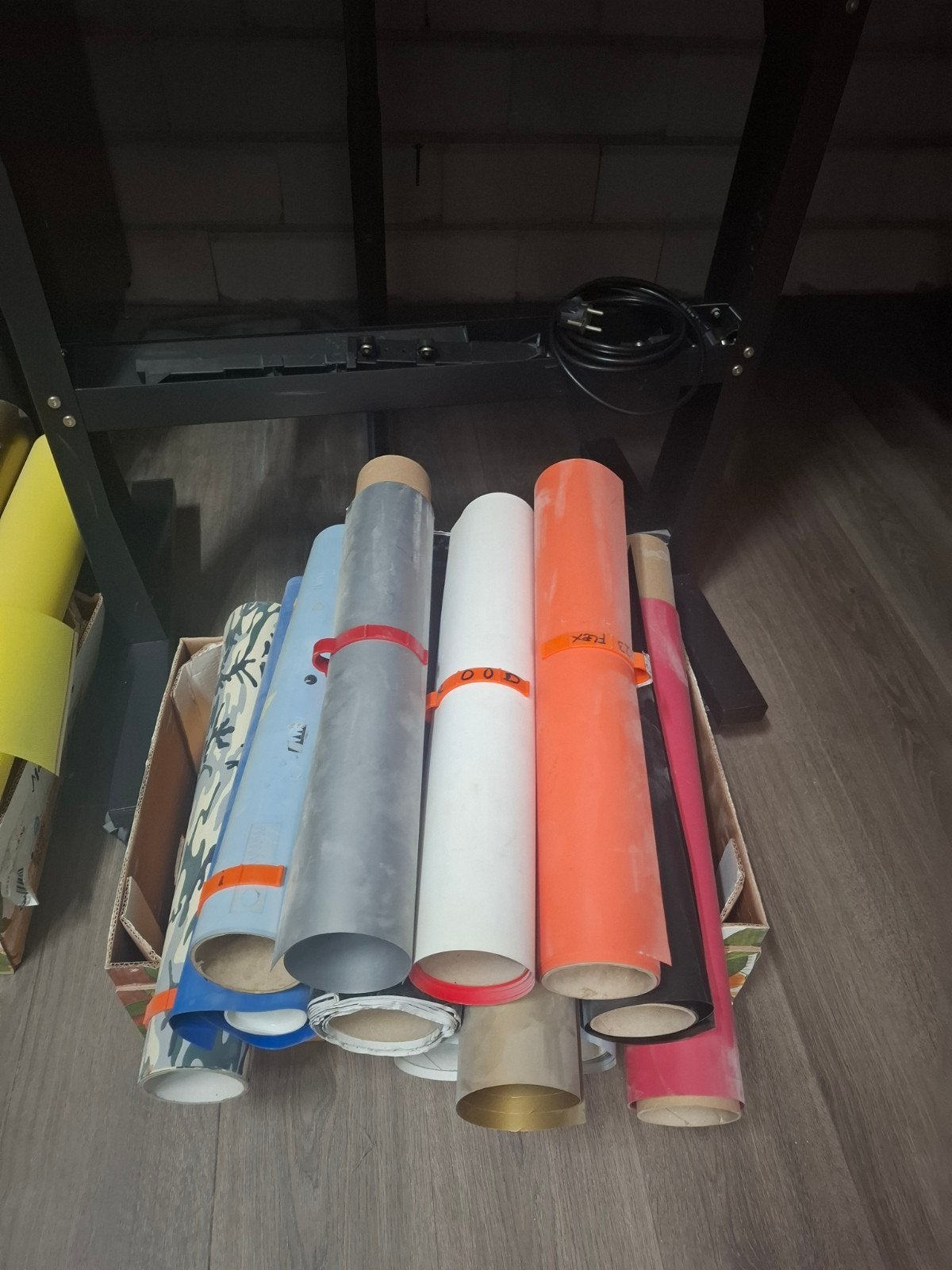 Complete inventaris vinyl folies Flex folies en toebehoren, Ophalen, Gebruikt