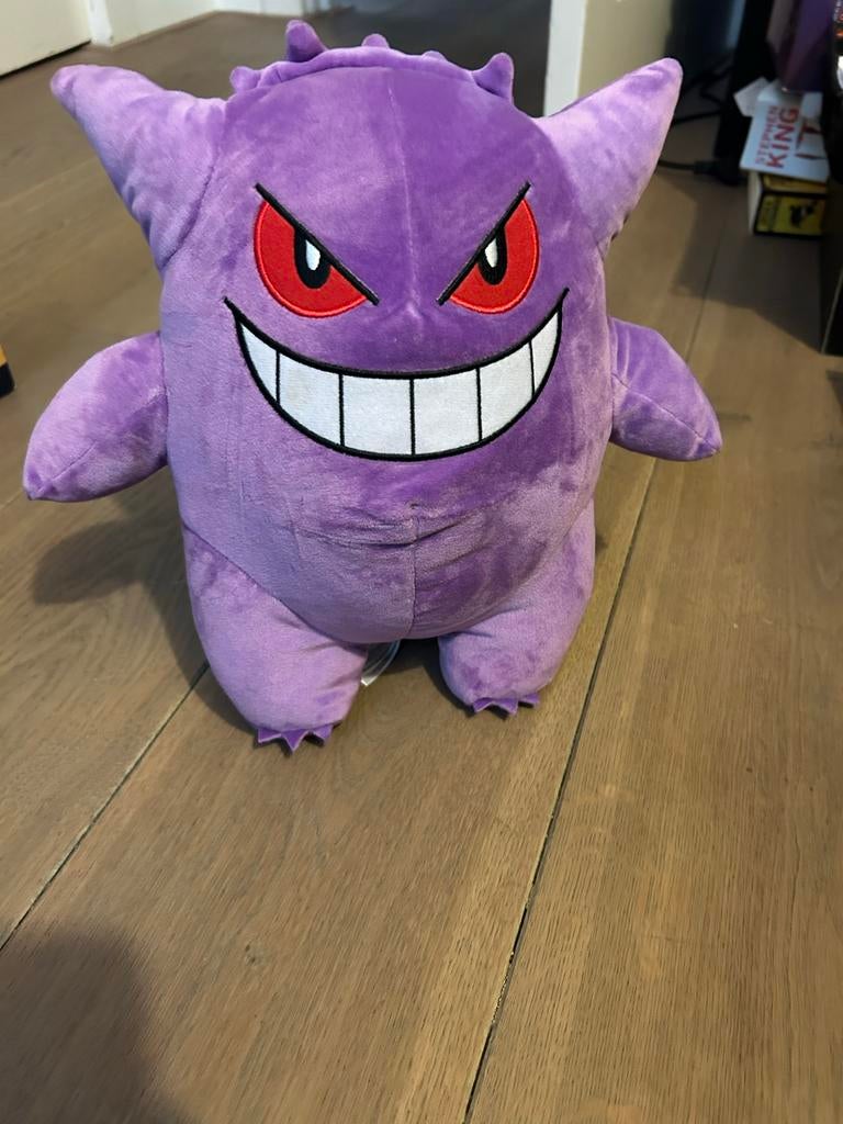 Gengar Pokémon knuffel paars, Gebruikt, Overige typen, Middelgroot (20 tot 80 cm), Ophalen
