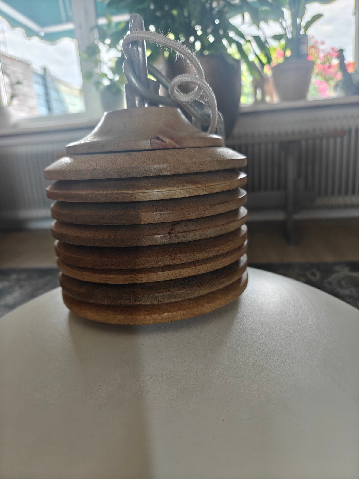 Metalen lamp in nieuwstaat.(Off-white), Ophalen of Verzenden