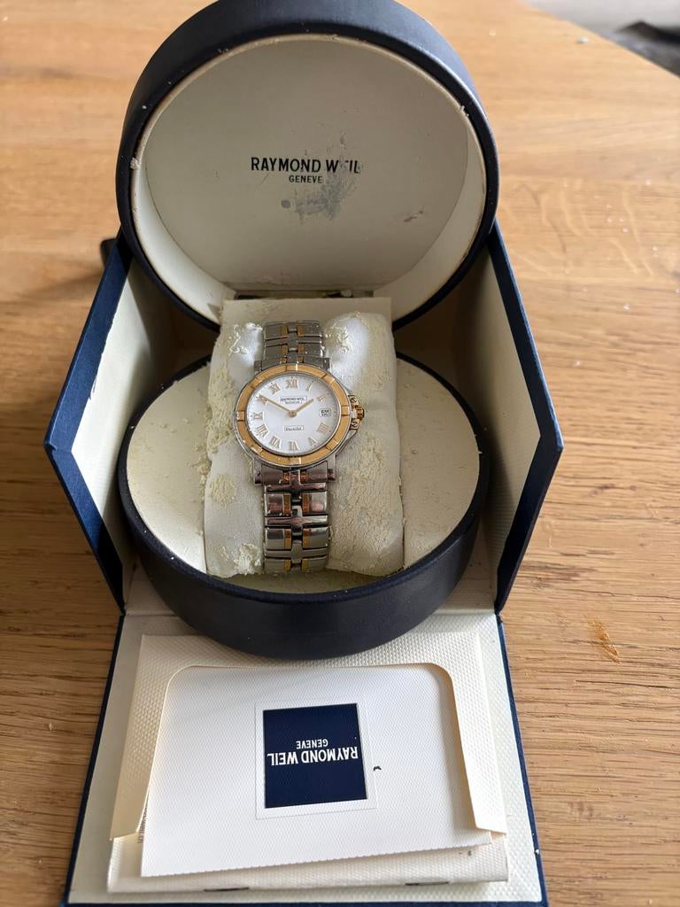 Raymond Weil Parsifal Dameshorloge - Tweekleurig, Sieraden, Tassen en Uiterlijk, Horloges | Dames, Staal, Polshorloge, Zo goed als nieuw