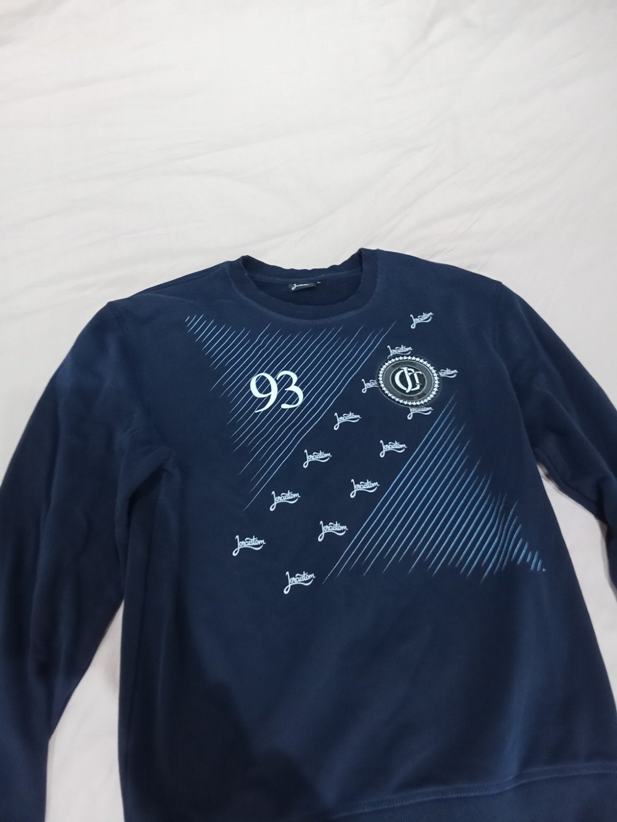 Jorcustom trui maat l, Maat 52/54 (L), Blauw, Ophalen of Verzenden, Gedragen