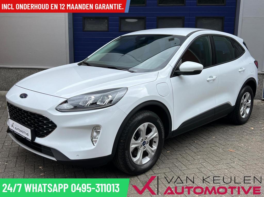 Ford Kuga 2.5 PHEV 225 PK l 1e eigenaar l 65 km elektrisch, Stof, Gebruikt, 4 cilinders, Wit