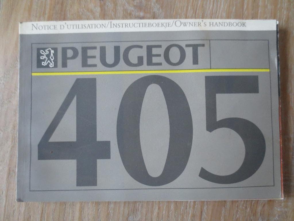 Instructieboekje/Handleidingen Peugeot 405 Break 175 pagina, Ophalen of Verzenden