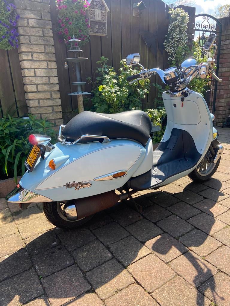 Aprilia habana costum 1999, Ophalen, Maximaal 45 km/u, Zo goed als nieuw, Benzine