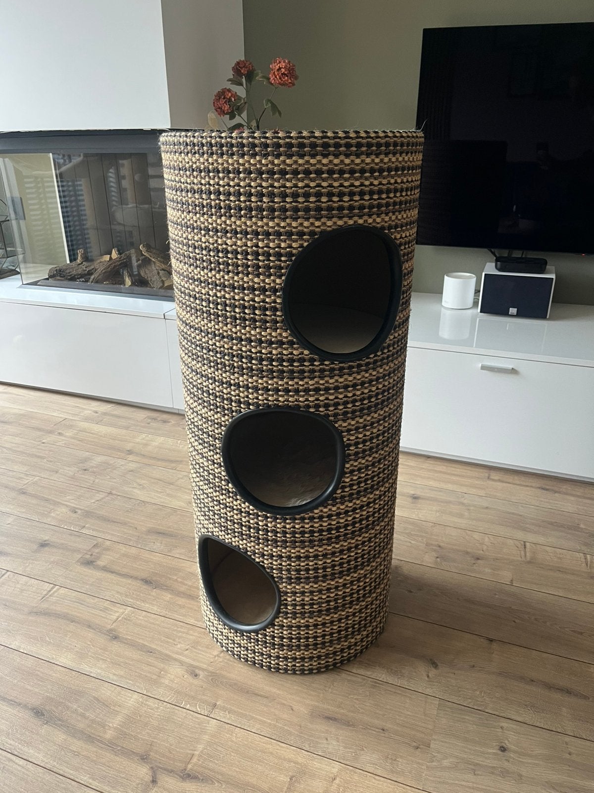 XL Krabton/ speelton, katten krabpaal 99 cm hoog, Ophalen, Zo goed als nieuw, Krabton