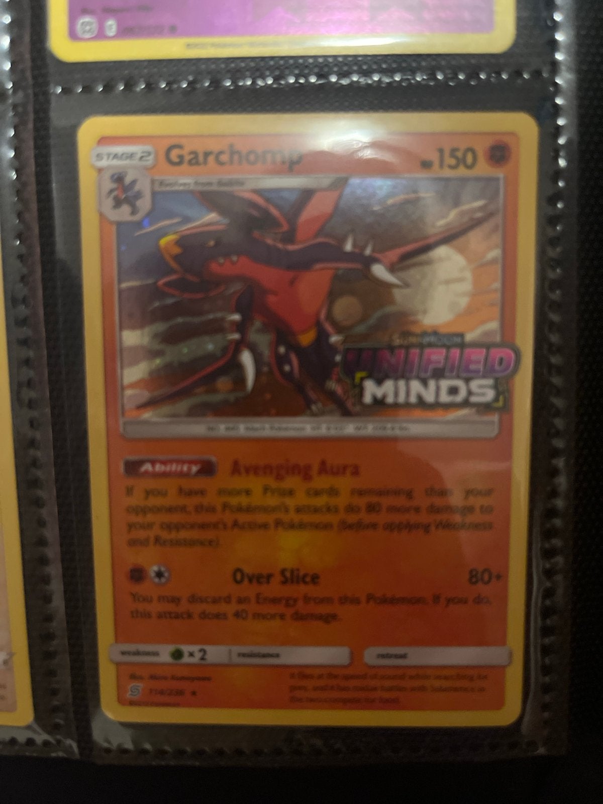 Pokémon TCG Garchomp Unified Minds Kaart - Perfecte Staat, Ophalen of Verzenden, Nieuw, Losse kaart, Foil