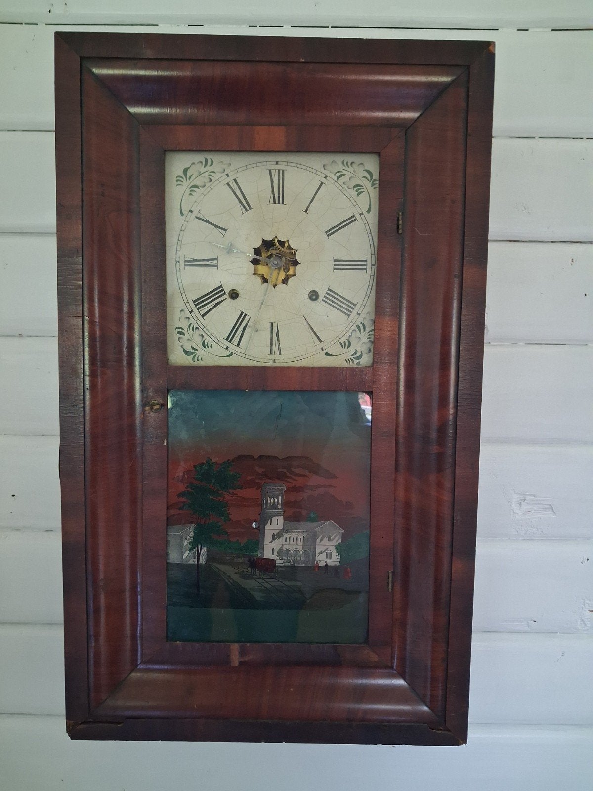 Antieke Amerikaanse klok Waterbury Clock Co. - herstelklok, Ophalen