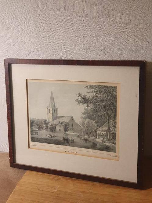 Voorschoten - GJ Bos / PWM Trap / DJ Couvée - ca 1859, Antiek en Kunst, Ophalen