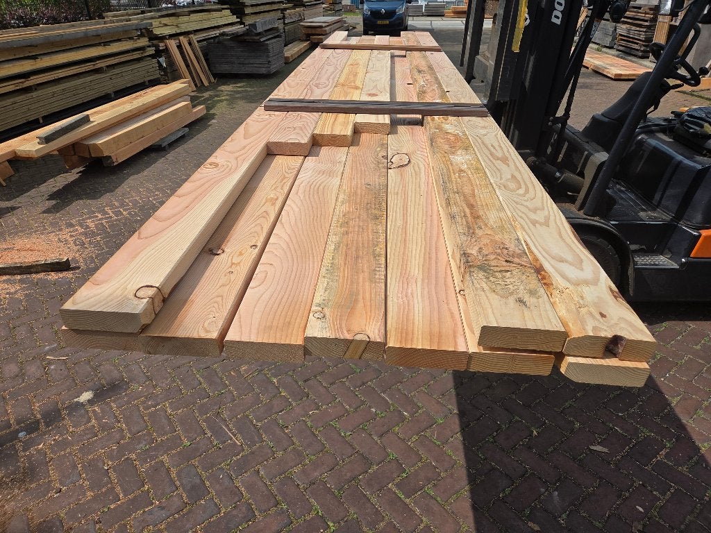 Douglas balken  geschaafd 4.5x14.5 cm - nr: TB52, Tuin en Terras, Palen, Balken en Planken, Ophalen, Nieuw, 250 cm of meer, Balken