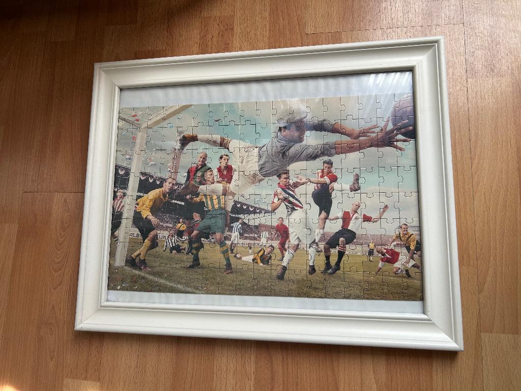 Schilderij puzzel vintage eredivisie voetbal, Ophalen