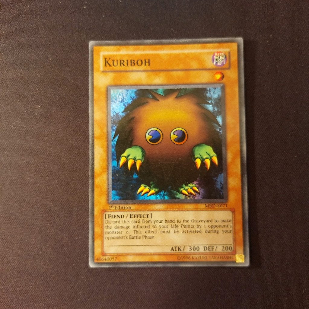 Yu-Gi-Oh! Kuriboh MRD-E071 1st Edition Holo Metal Raiders NM, Ophalen, Zo goed als nieuw, Losse kaart, Foil
