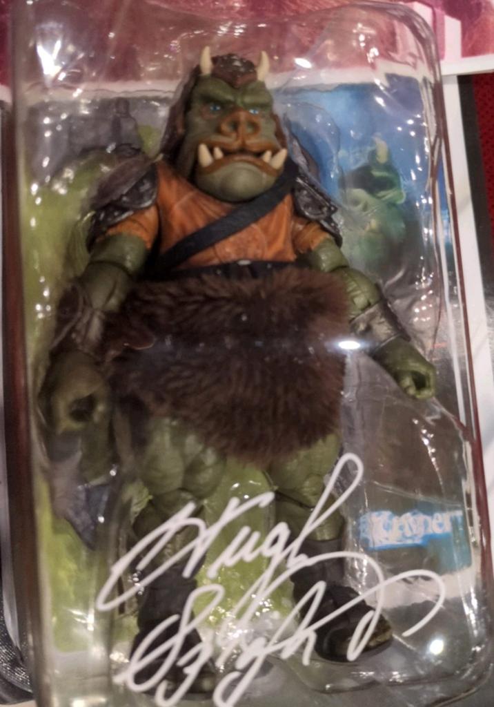 Star Wars Gamorrean Guard Figuur Gesigneerd Hugh Spight, Ophalen of Verzenden