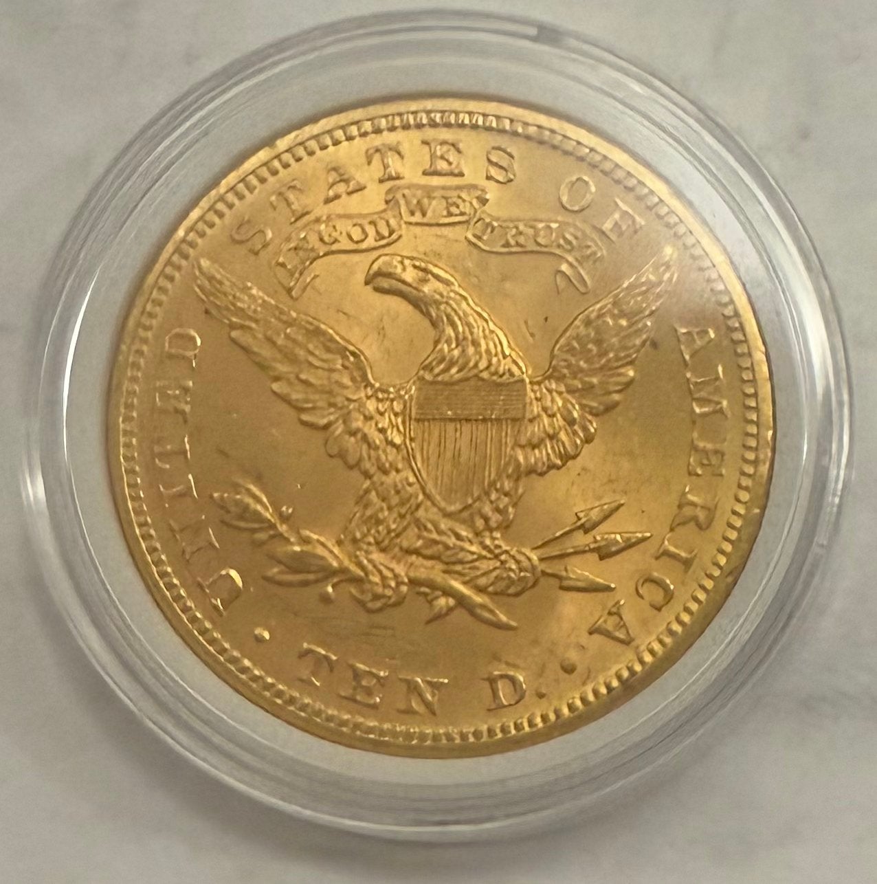 10 Dollar / 1894 / Liberty Head Gold Eagle / 900 goud, Ophalen of Verzenden, Noord-Amerika, Losse munt, Goud