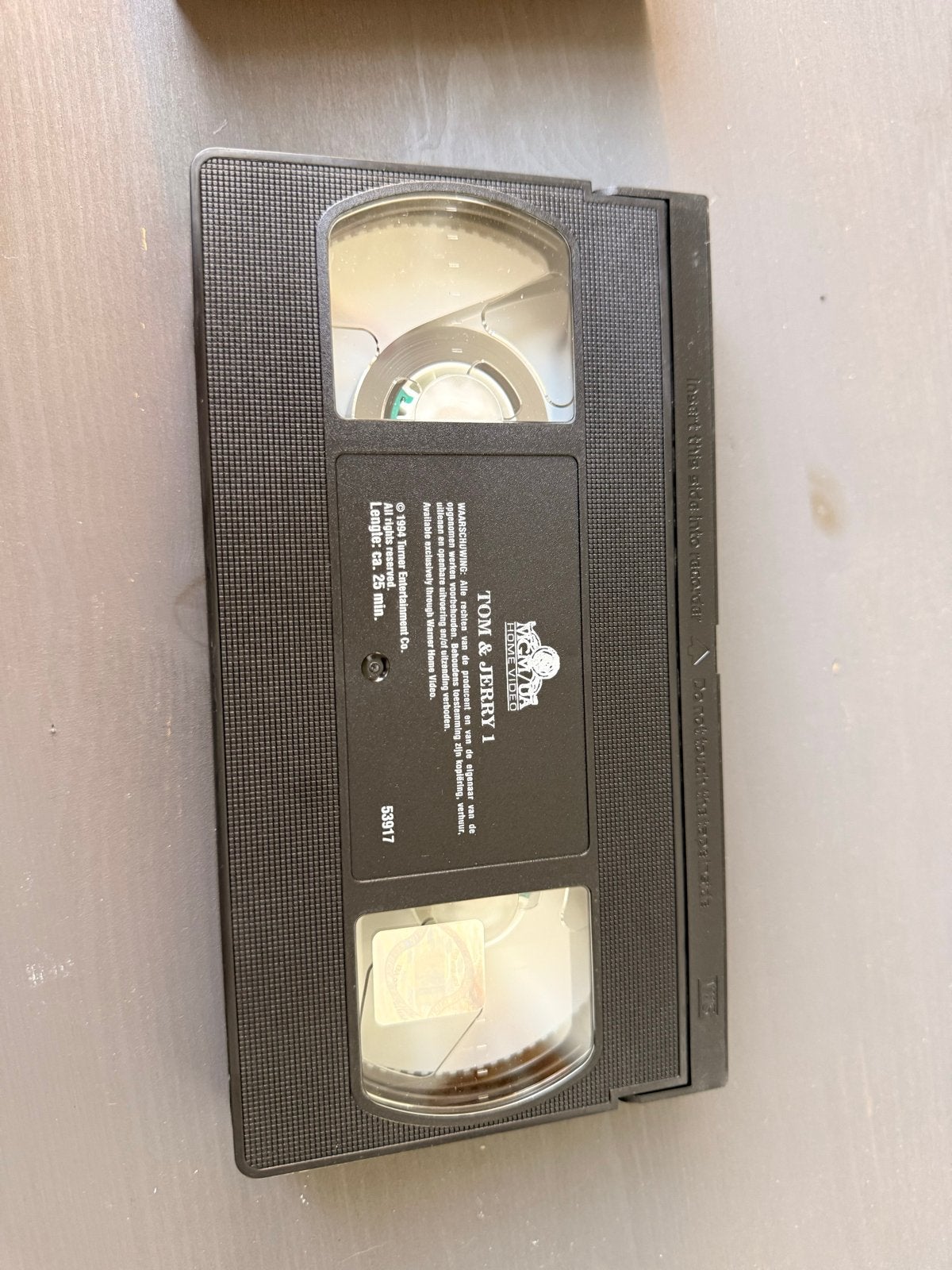 Tom & Jerry 1 VHS - Klassieke Tekenfilm videoband, Cd's en Dvd's, Gebruikt, Tekenfilm, Nederlands, Alle leeftijden