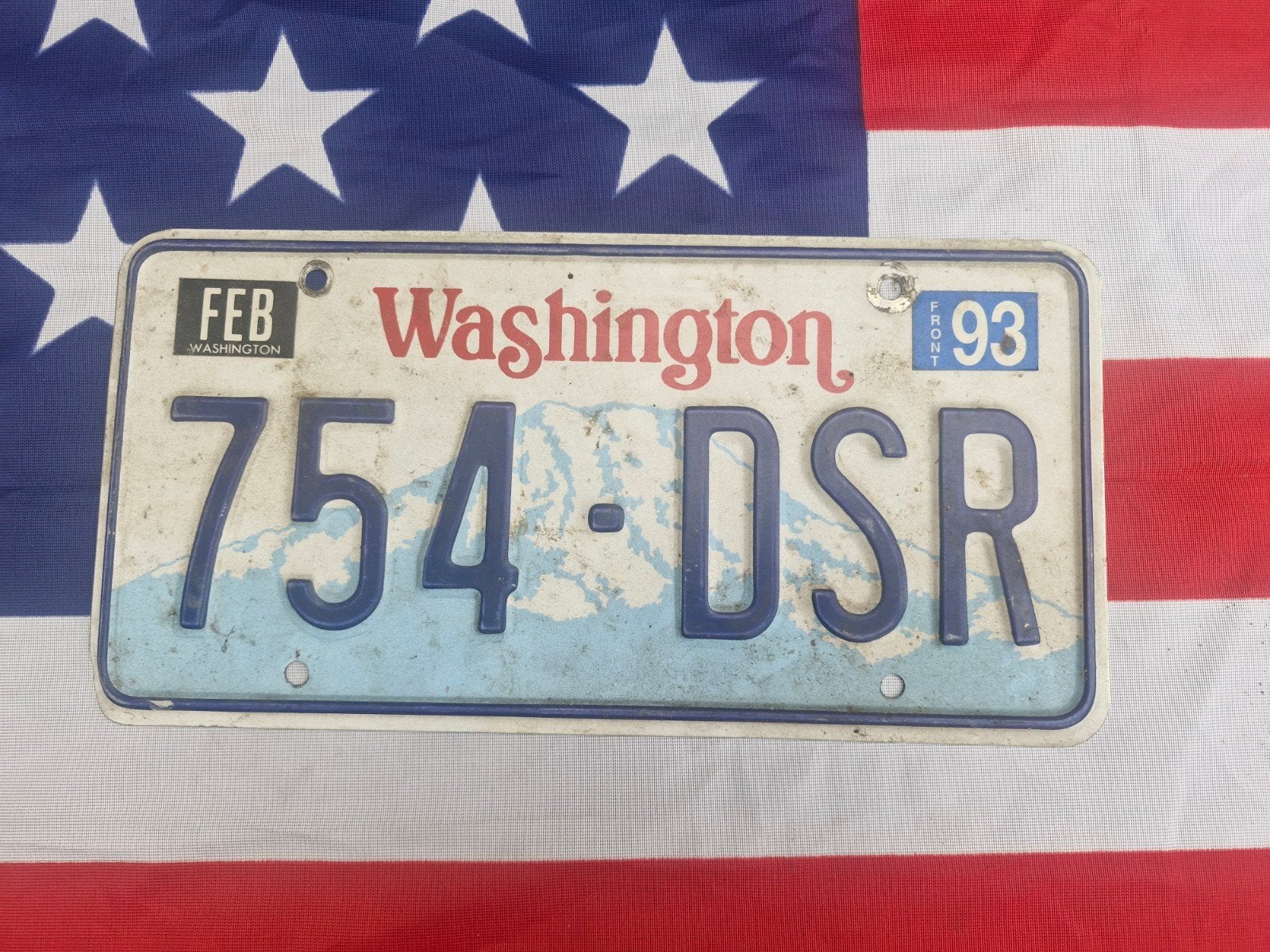 Kentekenplaat Washington USA Nummerplaat nummerbord License, Verzenden, Gebruikt, Auto's