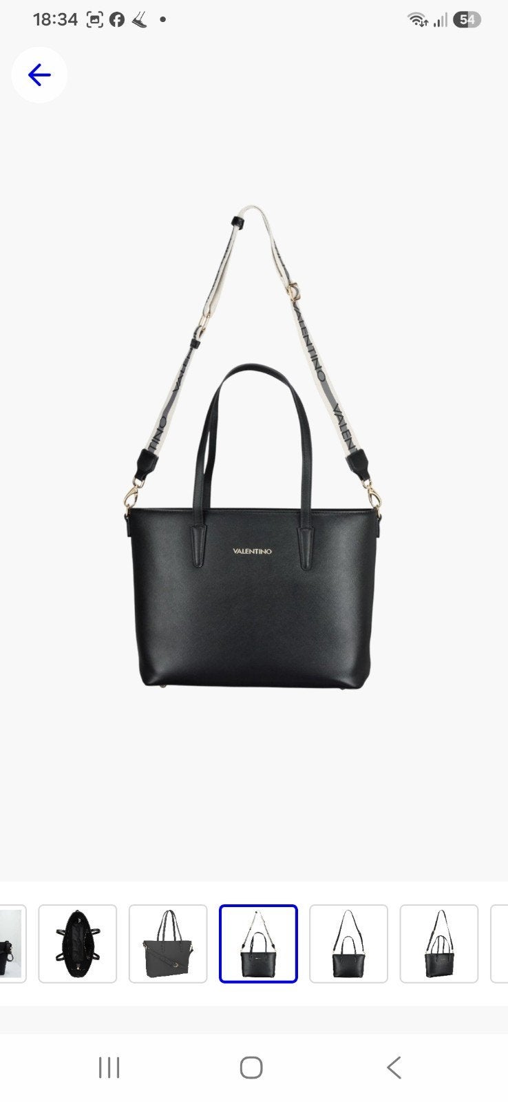 Valentino medium bag, Ophalen of Verzenden, Zo goed als nieuw, Zwart, Overige typen