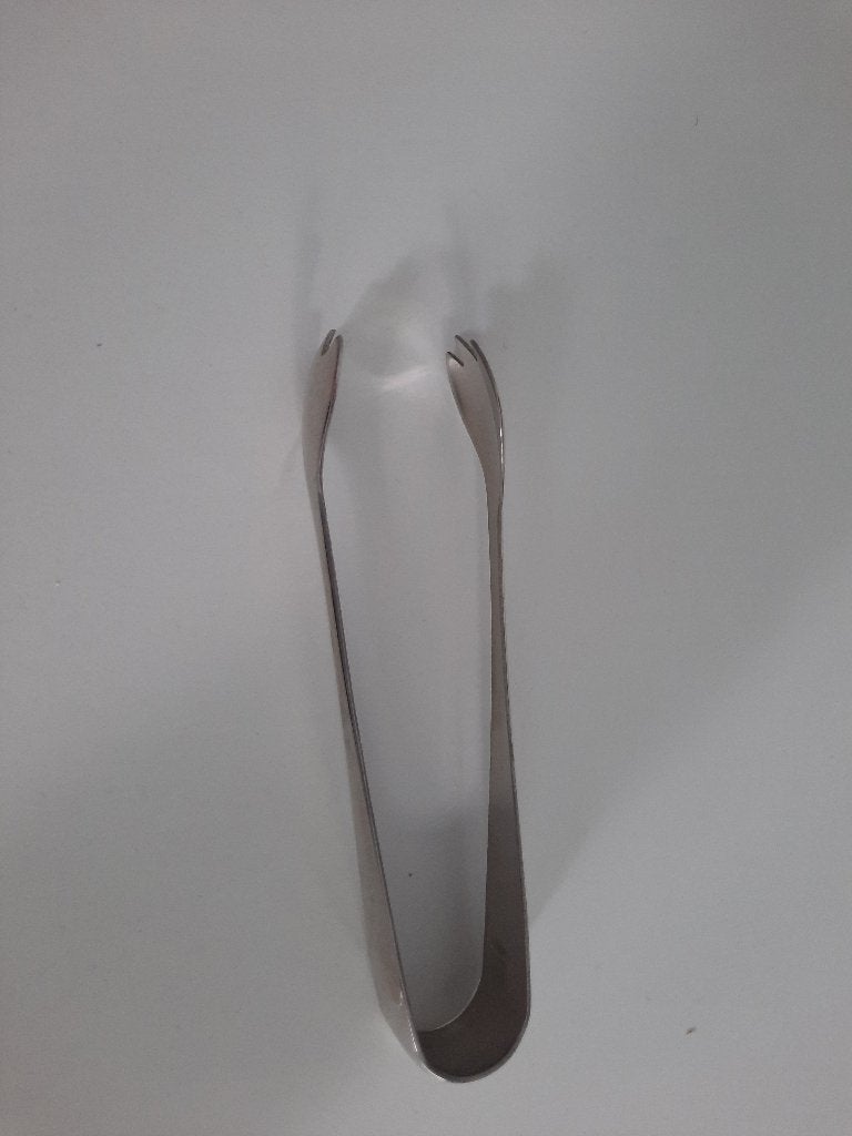 tang voor suikerklontjes ongeveer 12,5 cm, Ophalen of Verzenden, Zo goed als nieuw, Rvs of Chroom, Los bestek