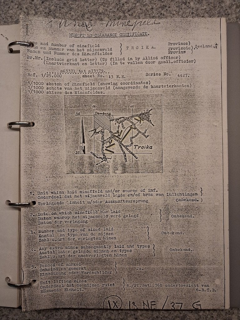 Boekwerk Zeeuwse Mijnenvelden WO2, Verzamelen, Militaria | Tweede Wereldoorlog, Ophalen of Verzenden, Overige soorten, Nederland