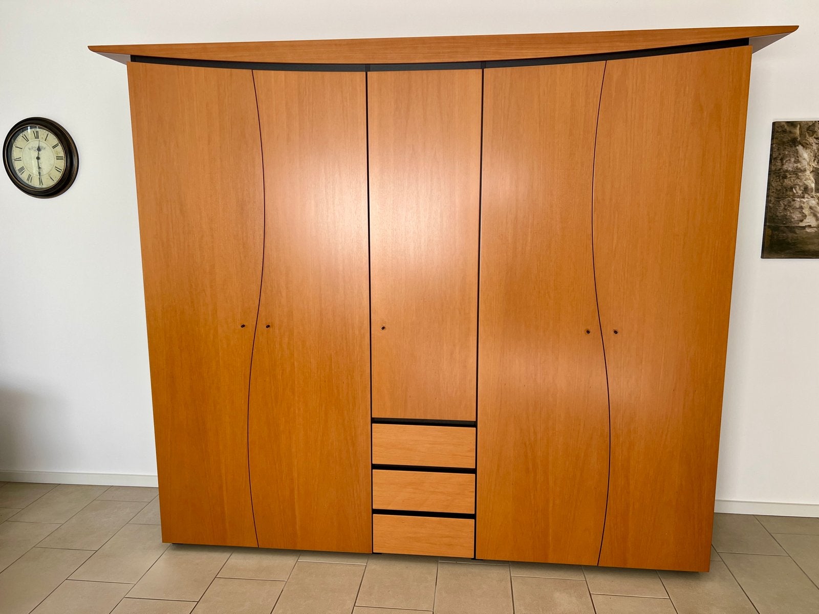 Moderne Exclusieve Kledingkast met Lades en Hangruimte, Ophalen, 200 cm of meer, Zo goed als nieuw, 200 cm of meer