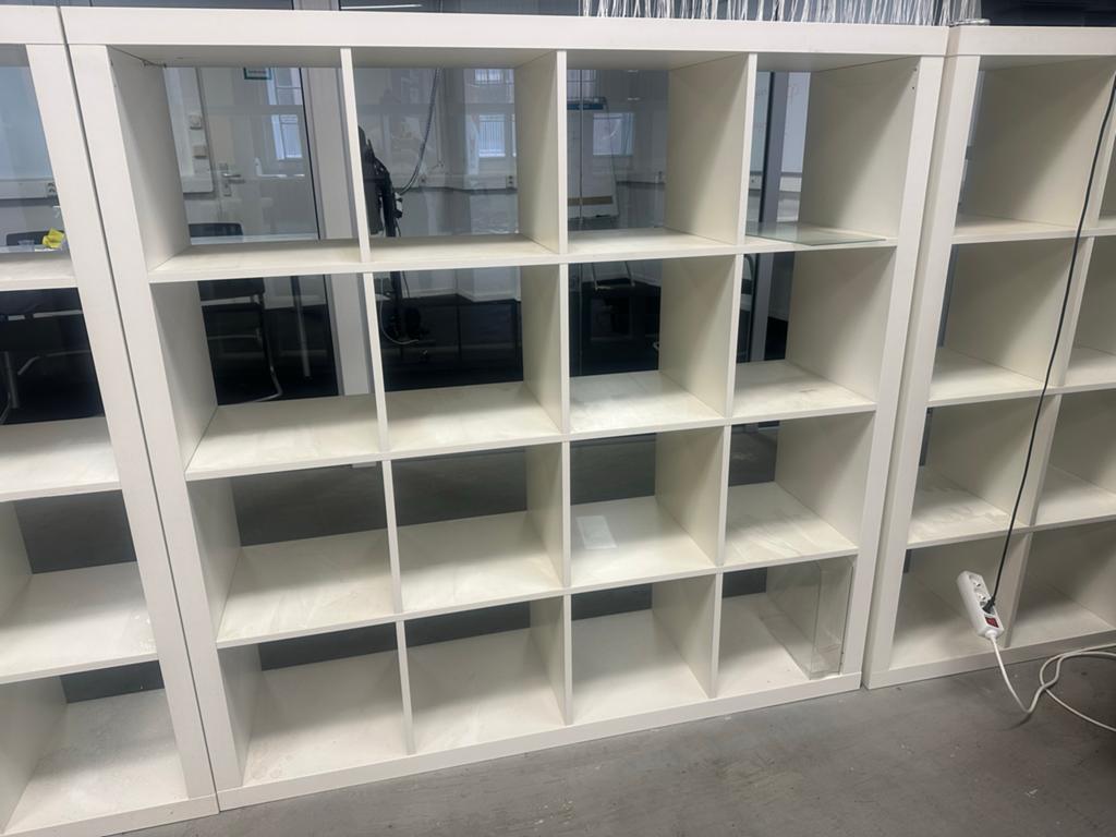 3 IKEA KALLAX kasten - Wit, Huis en Inrichting, Kasten | Boekenkasten, Met plank(en), Gebruikt, 150 tot 200 cm, Ophalen of Verzenden