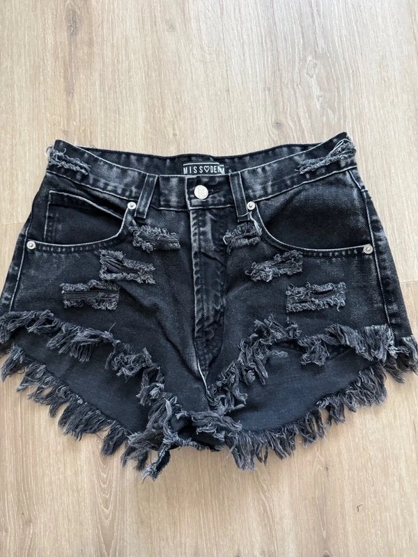 Miss denim S 36 jeans shorts black, Kort, Zwart, Ophalen of Verzenden, Zo goed als nieuw