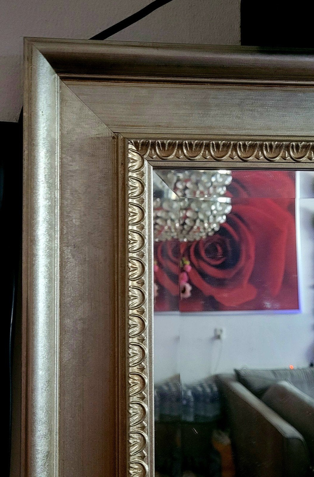 2 spiegels van Ikea met sierlijke lijst 74×74cm, Huis en Inrichting, Woonaccessoires | Spiegels, Vierkant, Ophalen of Verzenden
