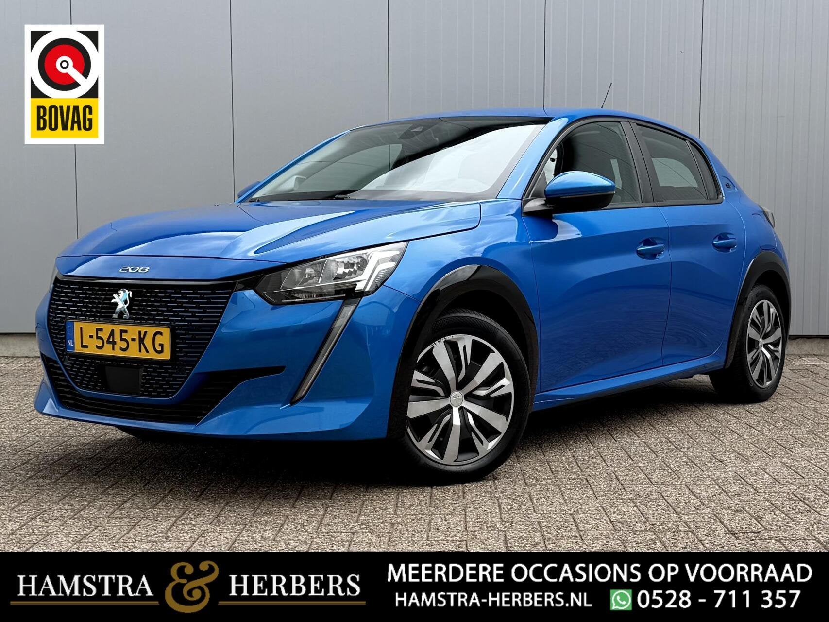 Peugeot e-208 EV Active Pack 50 kWh blauw, Automatische klimaatregeling, 136 pk, Gebruikt, Blauw