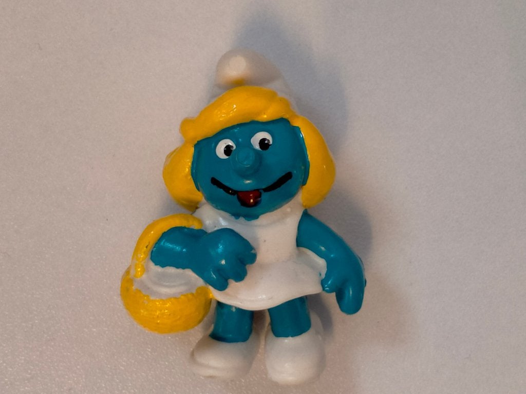 Smurfen smurf smurfin mandje vintage rohling plagiaat, Verzamelen, Verzenden, Gebruikt, Verschillende Smurfen