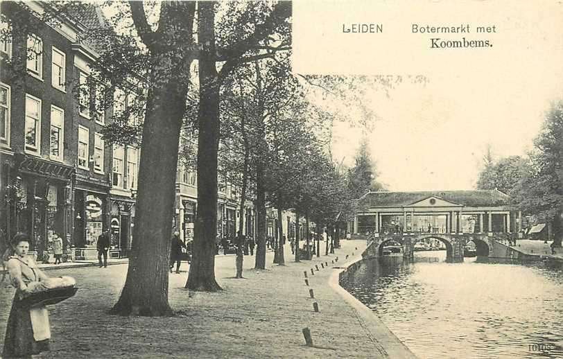 380-372-007 Leiden Botermarkt, Verzenden, Voor 1920, Zuid-Holland