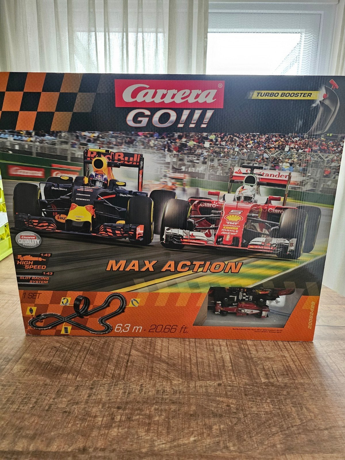 Carrera GO! Max Action Racebaan Set - F1 Red Bull & Ferrari, Ophalen, Racebaan, Carrera, Zo goed als nieuw