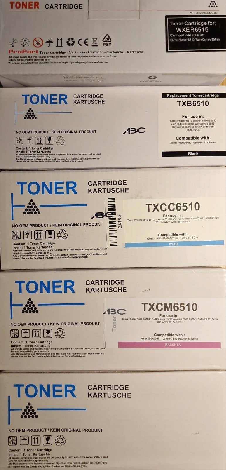 Xerox Toners Phaser 6510 en WorkCentre 6515, Ophalen, Nieuw, Toner, Xerox