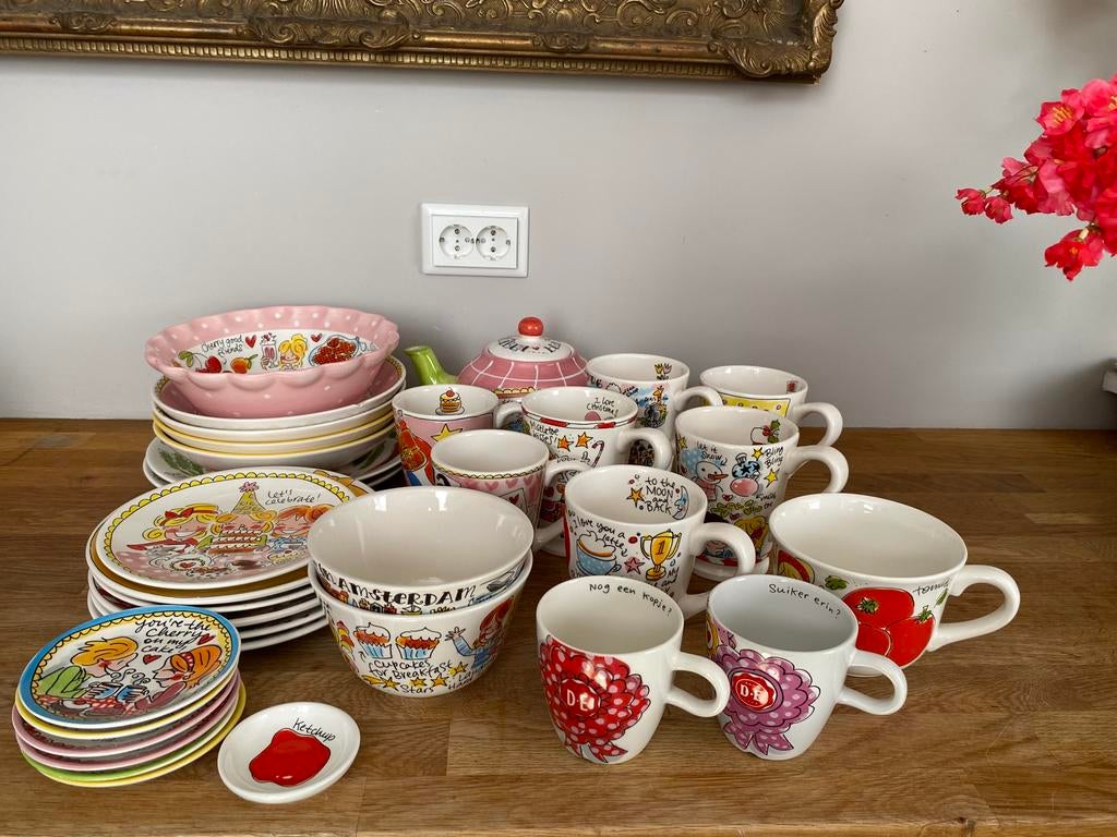 Blond Amsterdam servies z.g.a.n., Ophalen, Blond Amsterdam, Zo goed als nieuw, Bord(en)