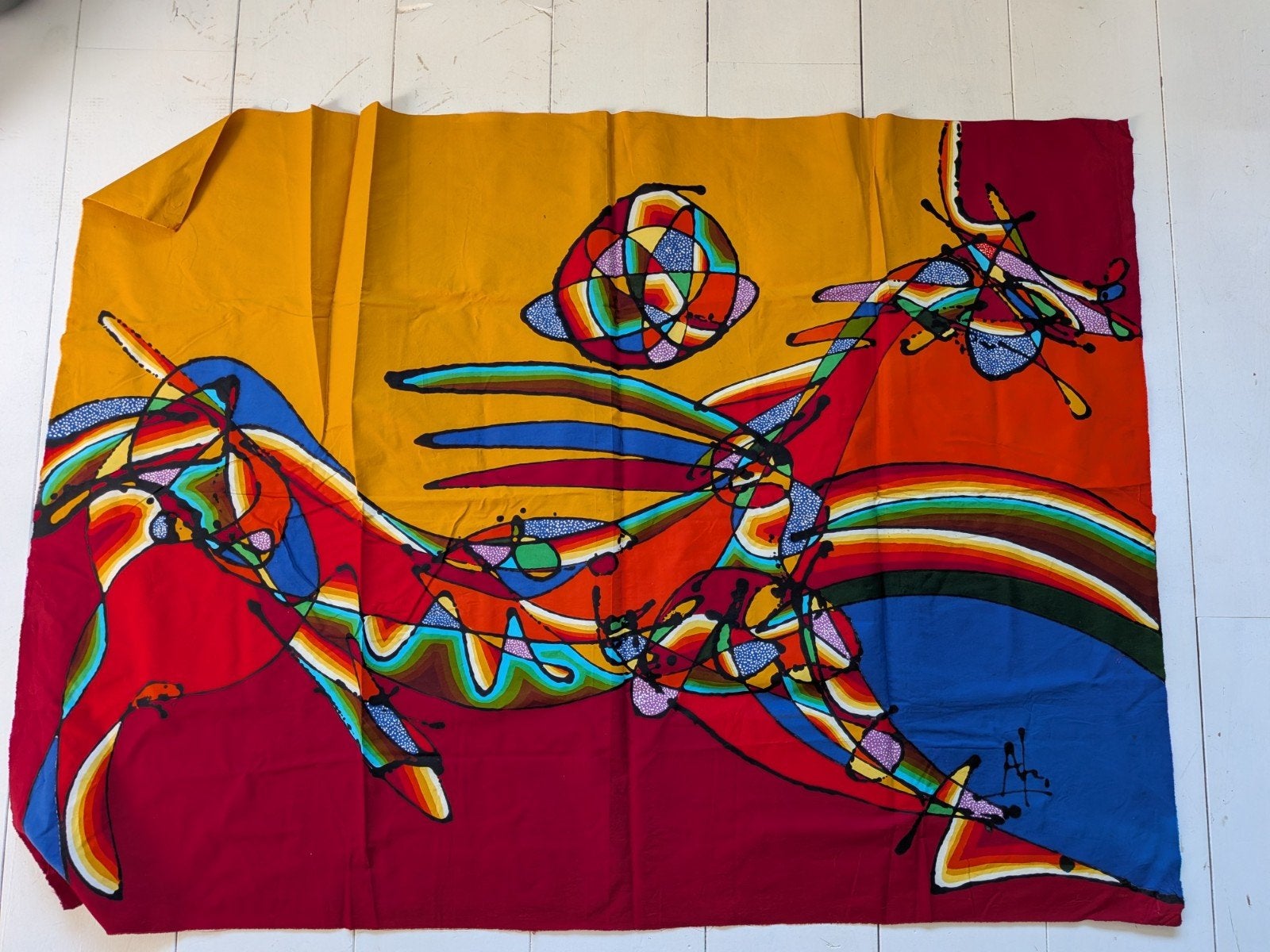 Originele Batik Painting van F. Agus (Agus Mudjono), Ophalen of Verzenden