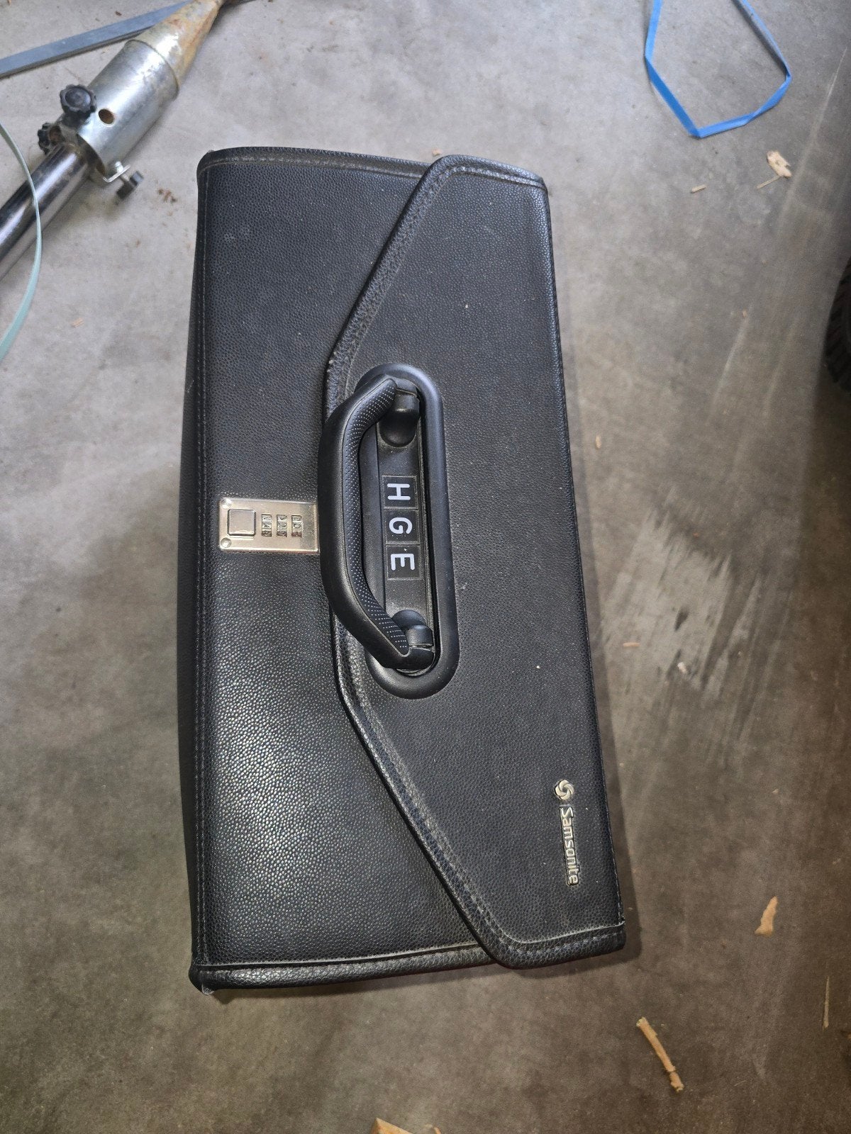 Samsonite Aktetas met Cijferslot - Zwart, Overige materialen, Gebruikt, 50 tot 60 cm, Slot
