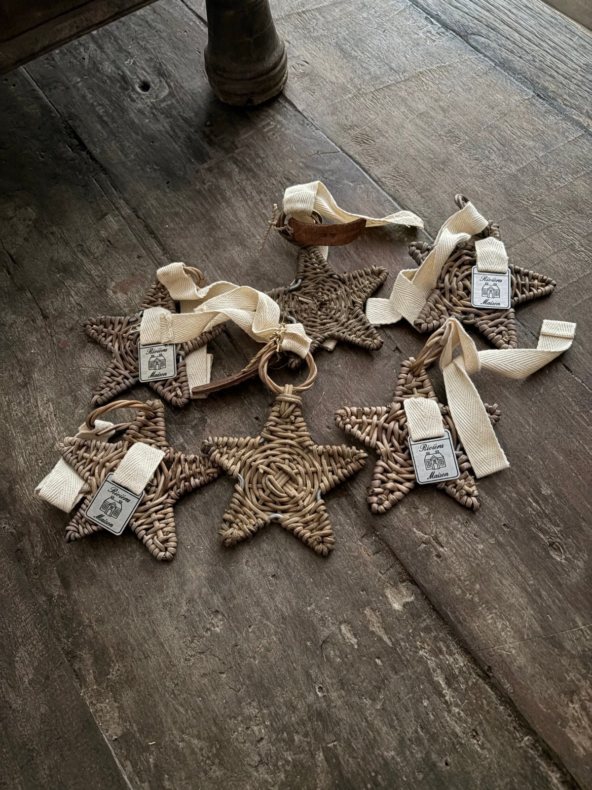 Riviera Maison Rustic Rattan Sterren (6 stuks) - Nieuw, Overige materialen, Nieuw, Ophalen of Verzenden, Landelijk
