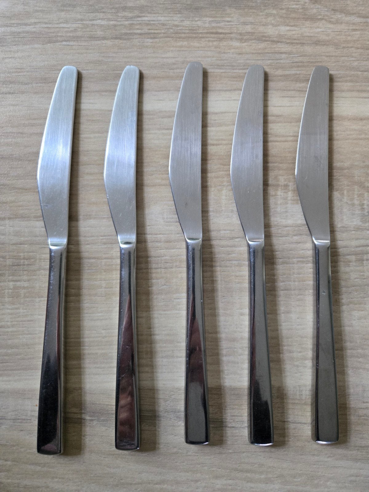 5 Van Kempen en Begeer dinermessen - (Bries), Ophalen of Verzenden, Gebruikt, Rvs of Chroom