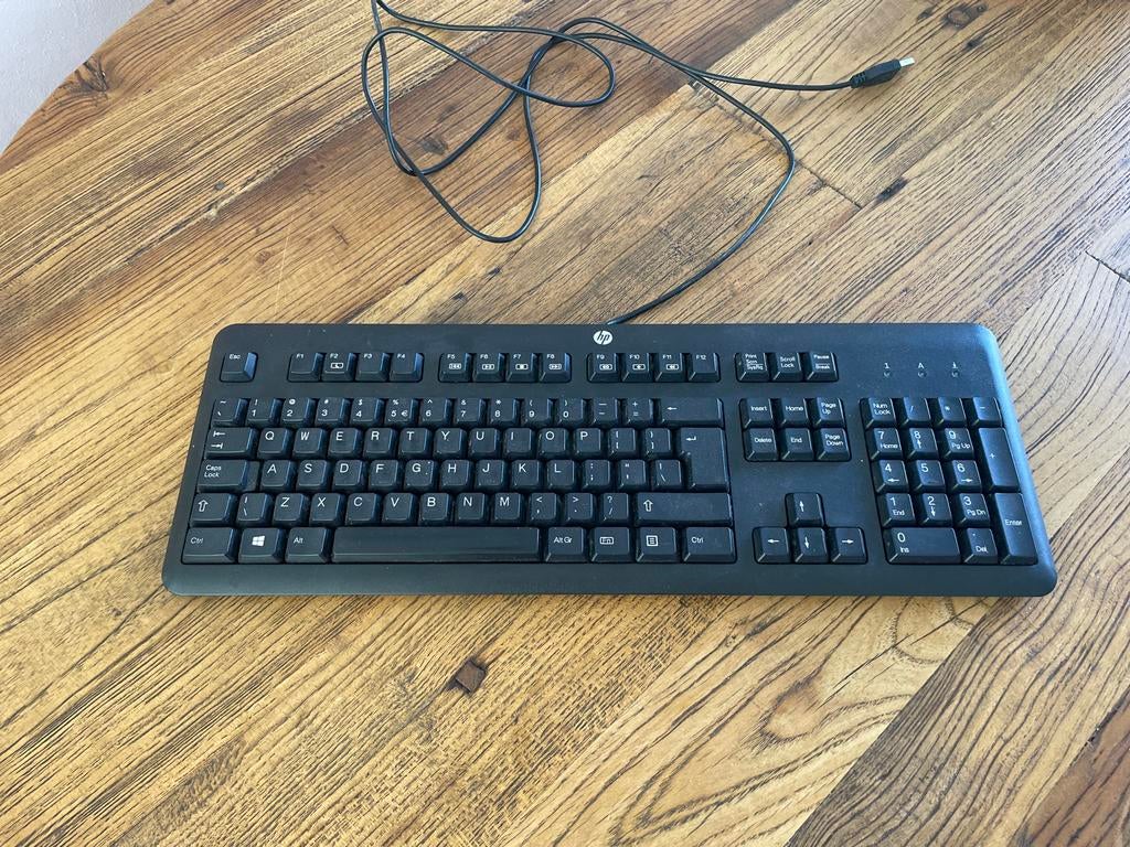 HP Bedraad Toetsenbord - QWERTY - Zwart, Ophalen, Qwerty, Zo goed als nieuw, Bedraad