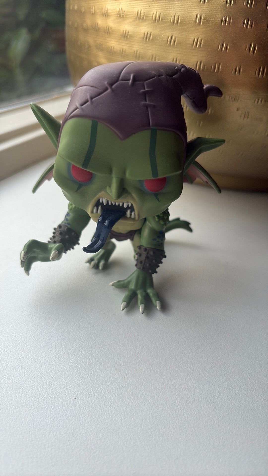 Funko POP! Spider-Man: Into the Spider- Green Goblin (#408), Ophalen of Verzenden, Zo goed als nieuw
