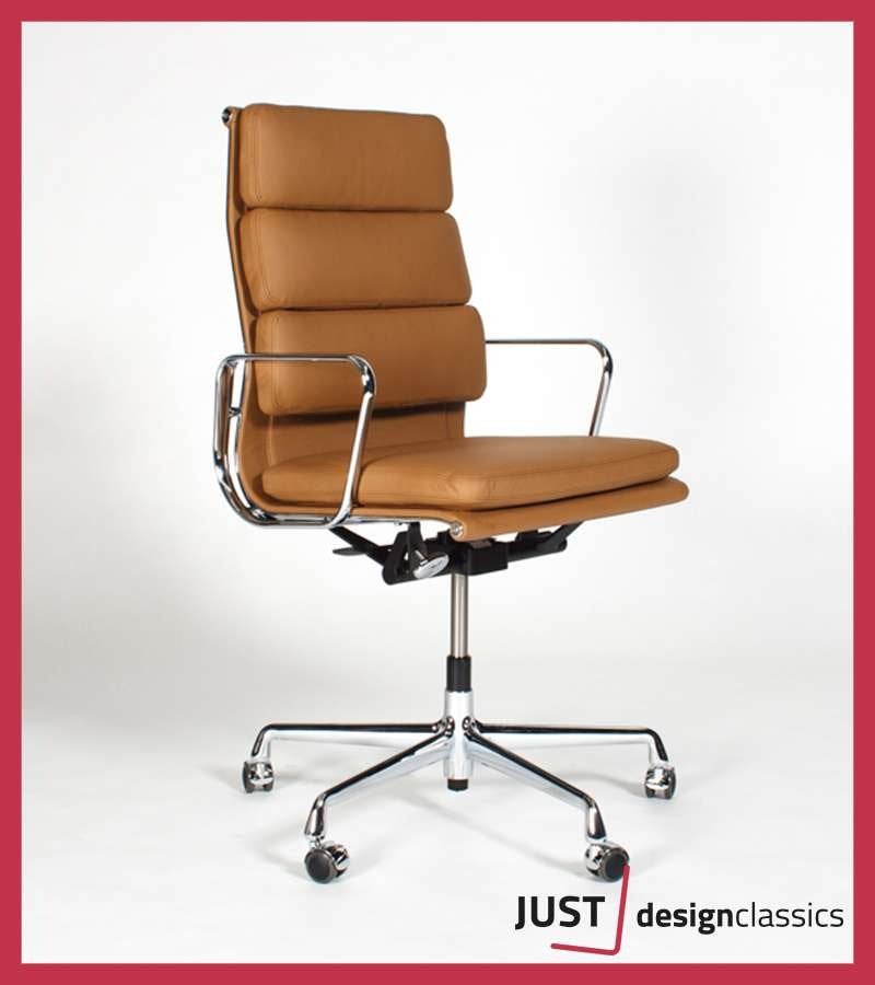 Eames Vitra ea 219 Camel Leder Chroom NIEUW, Niet ingevuld, Overige kleuren, Niet ingevuld, Nieuw