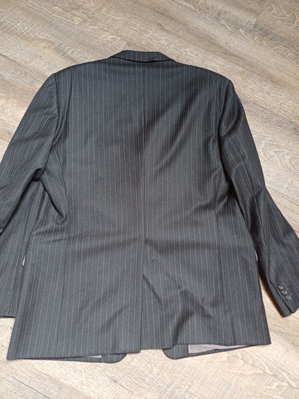 Heren colbert van Ermenegildo Zegna grijs met krijtstreep ma, Ophalen of Verzenden, Zo goed als nieuw, Maat 56/58 (XL), Ermenegildo Zegna