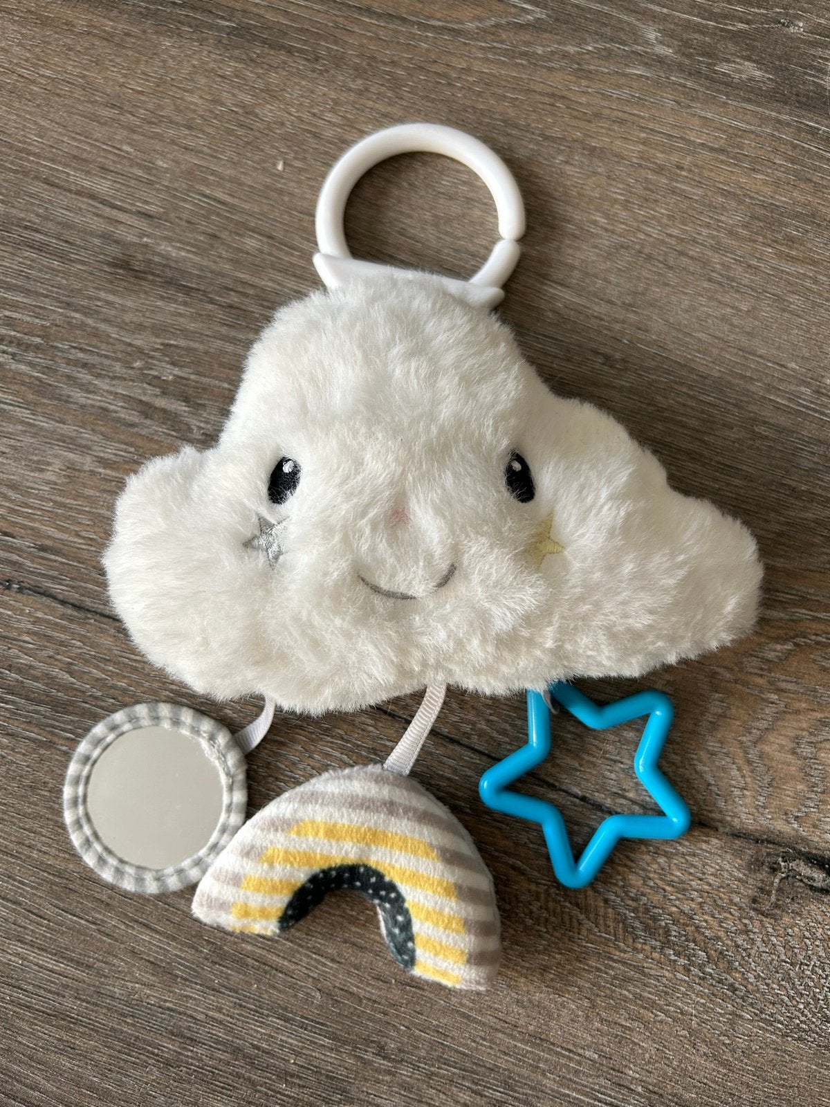 Moby wolk mobiel met geluid (rammelaar) en spiegel, Ophalen of Verzenden, Zo goed als nieuw, Mobiel, Met geluid