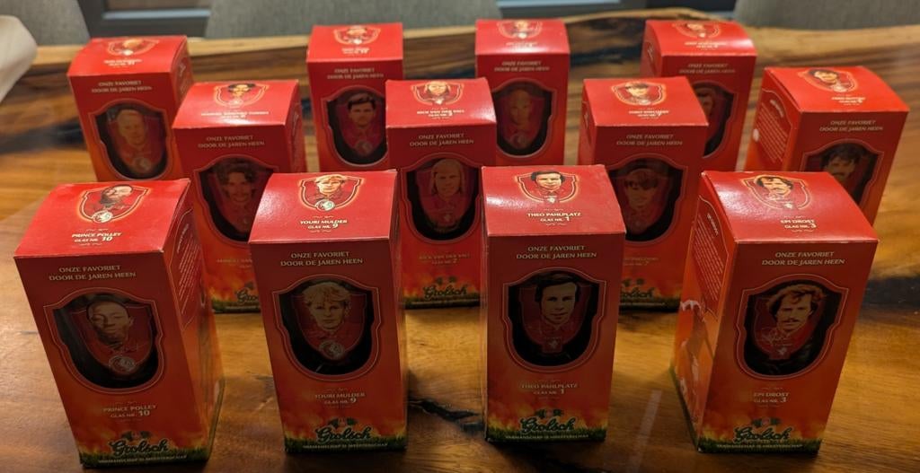 Grolsch Glazen 'Onze Favoriet Door De Jaren Heen' Collectie, Ophalen of Verzenden, Zo goed als nieuw