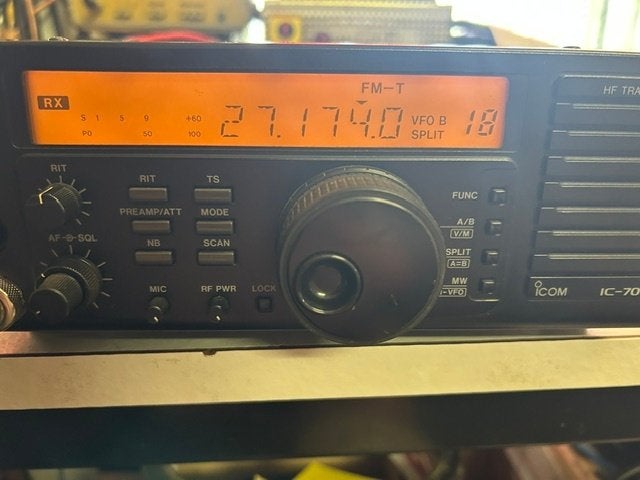 Werkende Icom IC-707 HF set + Originele Handleiding, Ophalen of Verzenden, Gebruikt, Zender en Ontvanger