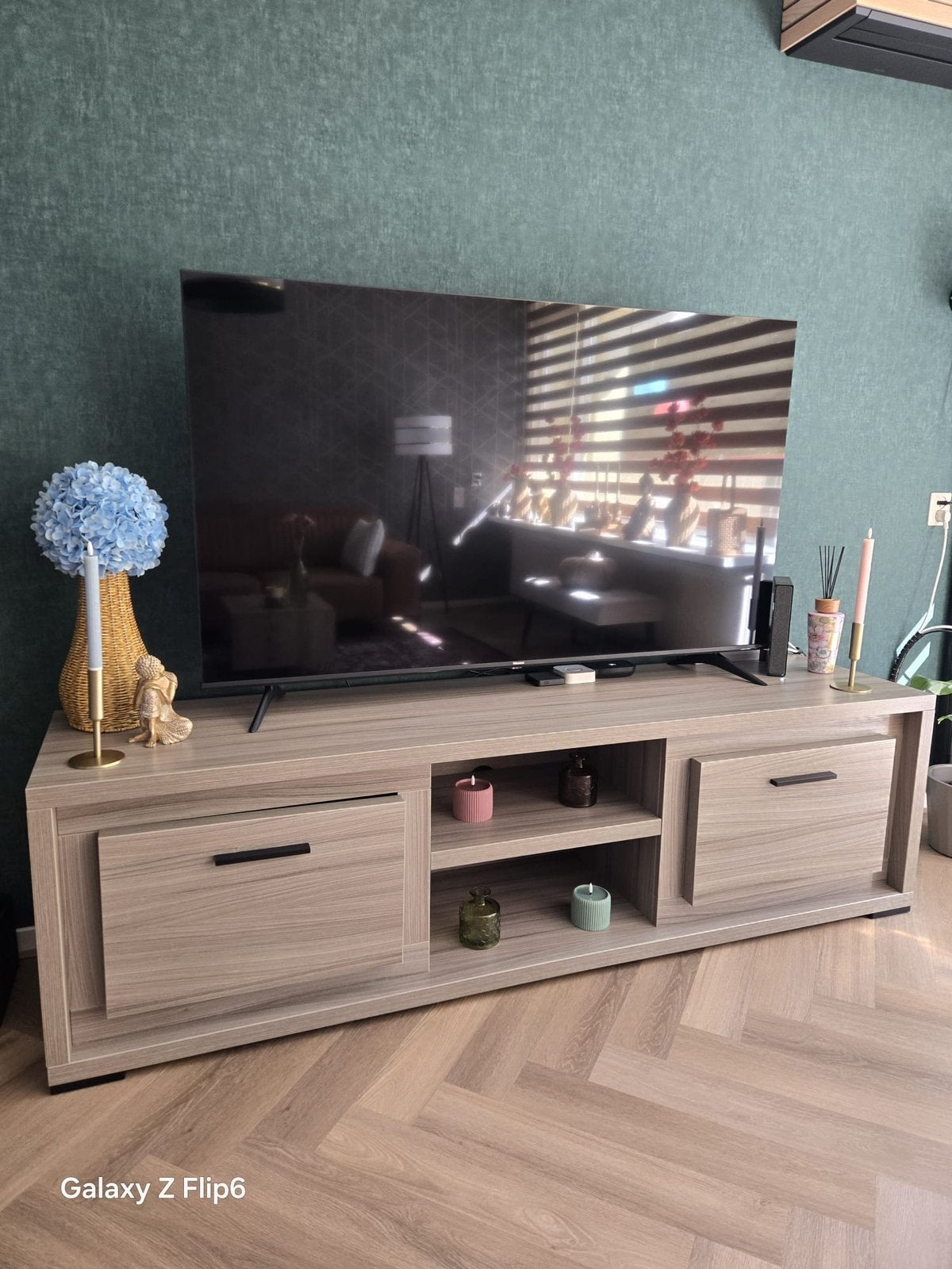 Tv meubel, Ophalen, Gebruikt, 150 tot 200 cm, Minder dan 100 cm