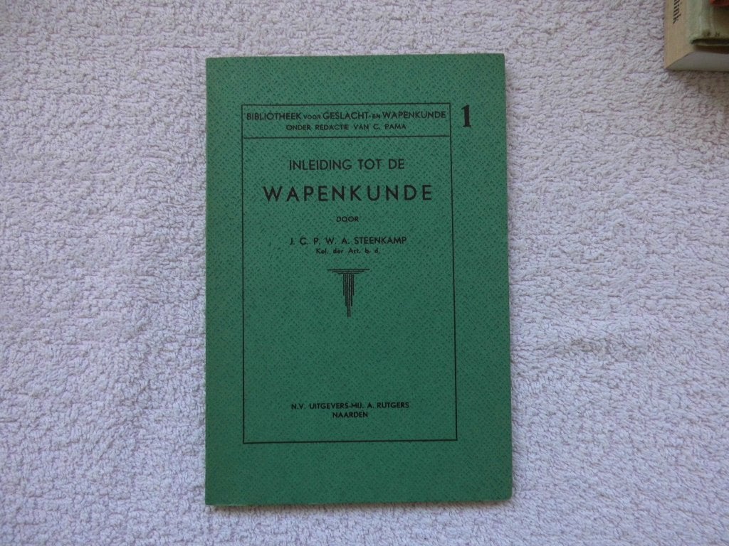 Inleiding tot de Wapenkunude - J.C.P.W.A. Steenkamp, Boeken, Ophalen of Verzenden, J.C.P.W.A. Steenkamp, 20e eeuw of later, Gelezen