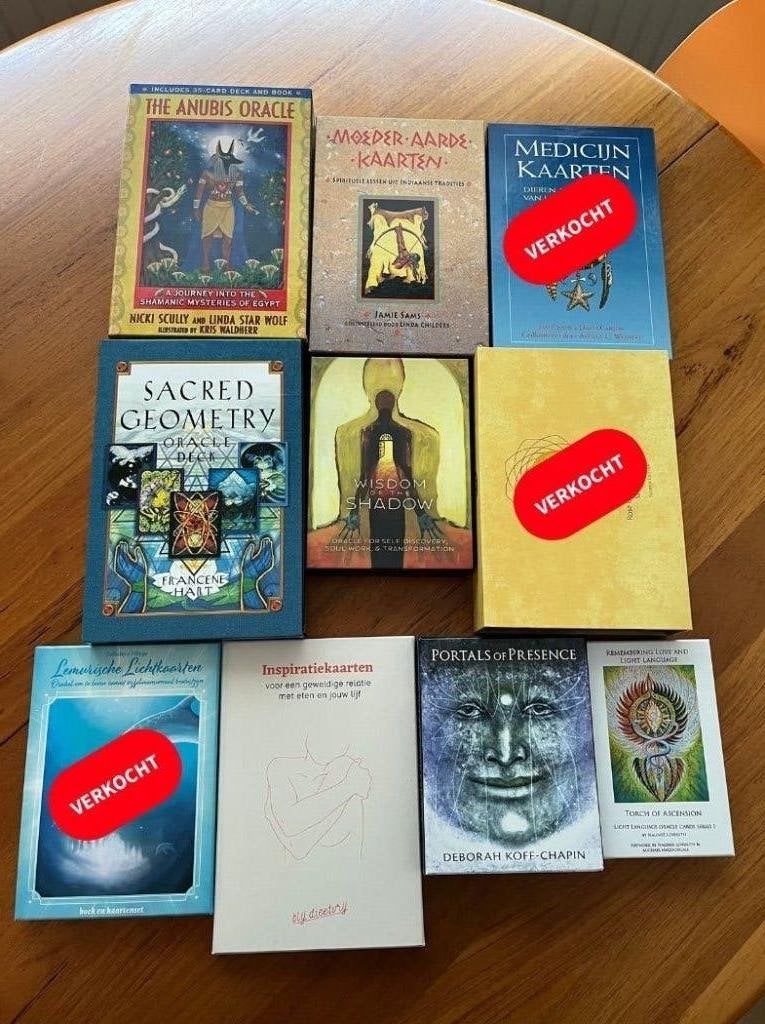 Verzameling spirituele orakelkaarten (7 decks) ZGAN, Ophalen, Zo goed als nieuw, Tarot of Kaarten leggen, Overige typen
