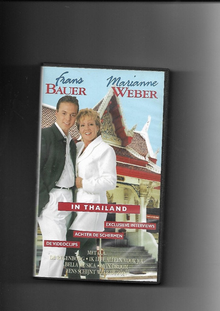 Frans Bauer en Marianne Weber VHS Video Band, TV Special, Alle leeftijden, Verzenden, Zo goed als nieuw, Muziek en Concerten