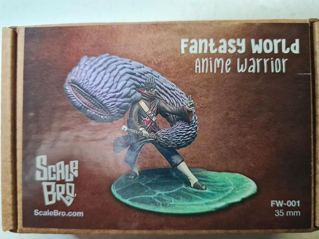 scalebro resin  figuur 28mm "anime warrior", Ophalen of Verzenden, Nieuw, 1:35 tot 1:50, Figuur of Figuren